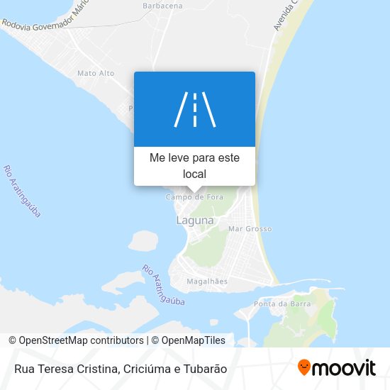 Rua Teresa Cristina mapa