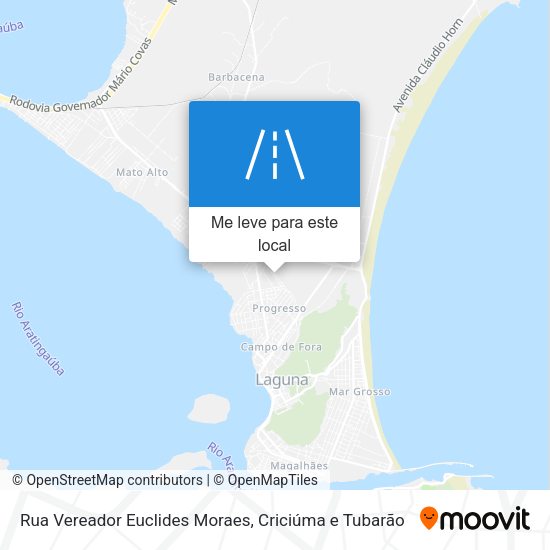Rua Vereador Euclides Moraes mapa