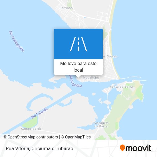 Rua Vitória mapa