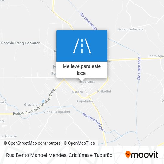 Rua Bento Manoel Mendes mapa