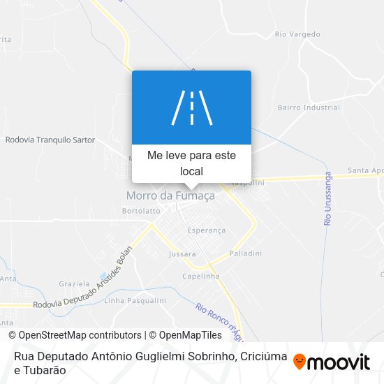 Rua Deputado Antônio Guglielmi Sobrinho mapa