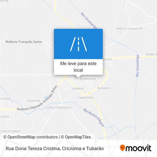 Rua Dona Tereza Cristina mapa