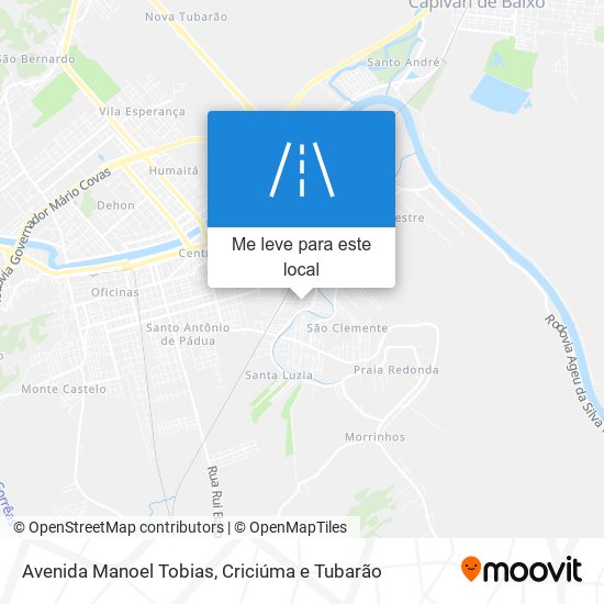 Avenida Manoel Tobias mapa