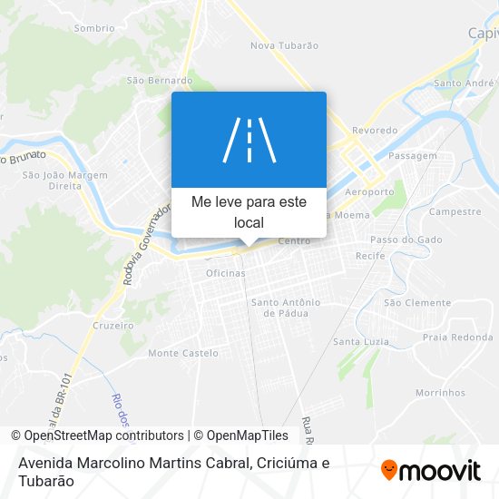 Avenida Marcolino Martins Cabral mapa