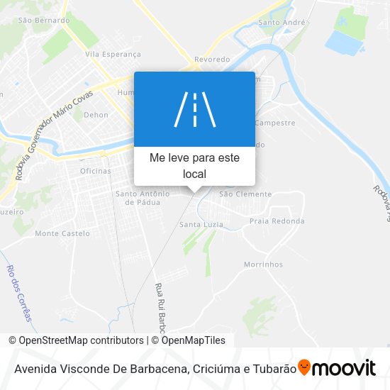 Avenida Visconde De Barbacena mapa