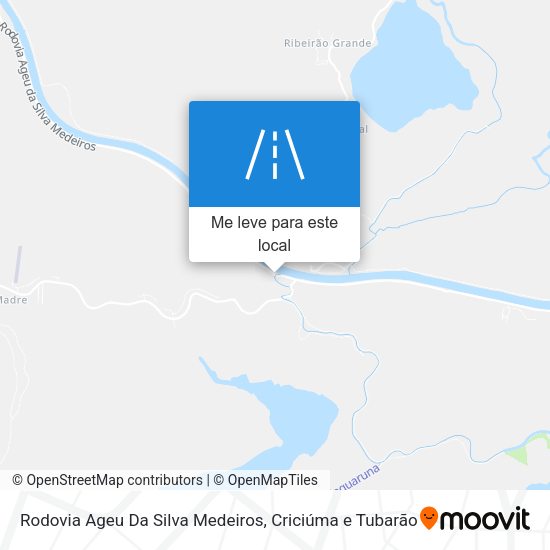 Rodovia Ageu Da Silva Medeiros mapa