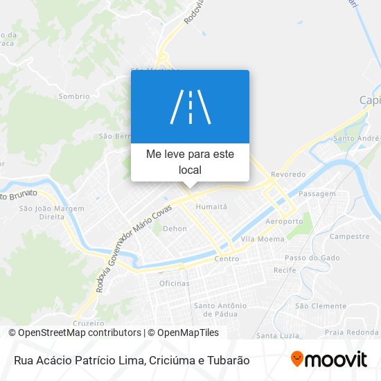 Rua Acácio Patrício Lima mapa
