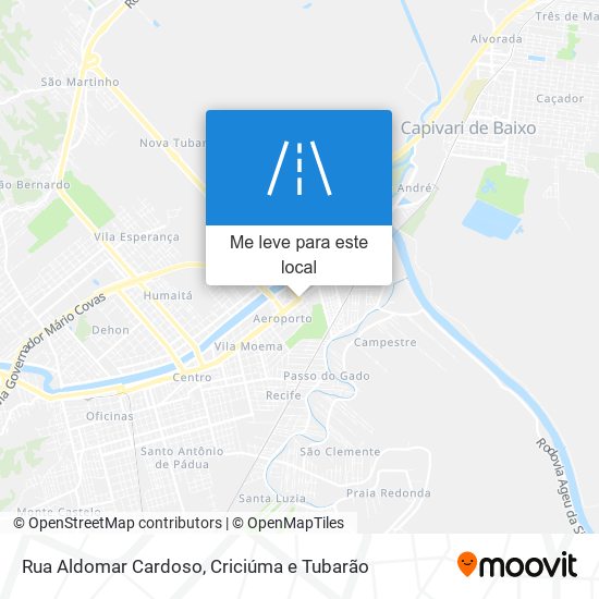 Rua Aldomar Cardoso mapa