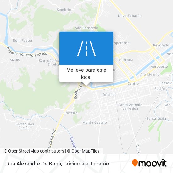 Rua Alexandre De Bona mapa