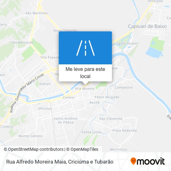 Rua Alfredo Moreira Maia mapa