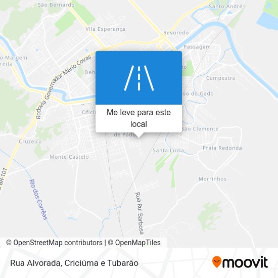 Rua Alvorada mapa