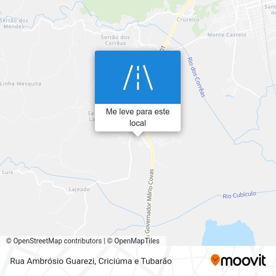 Rua Ambrósio Guarezi mapa