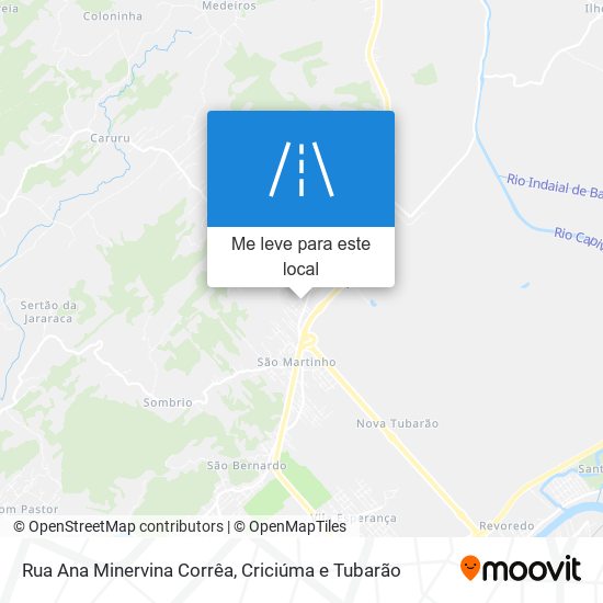 Rua Ana Minervina Corrêa mapa