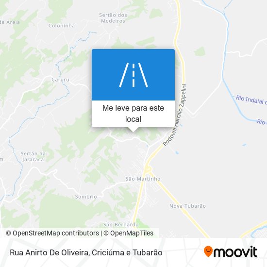 Rua Anirto De Oliveira mapa