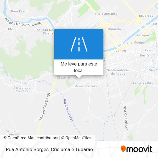 Rua Antônio Borges mapa