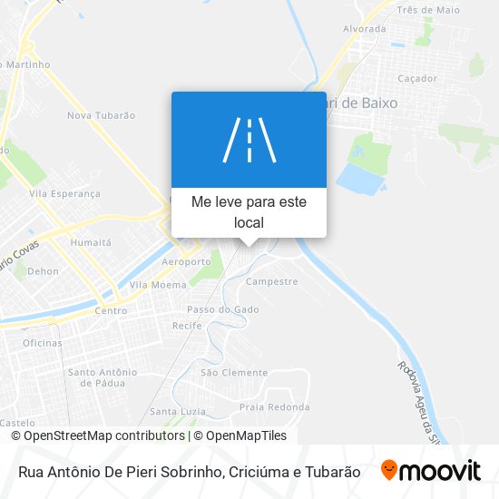 Rua Antônio De Pieri Sobrinho mapa