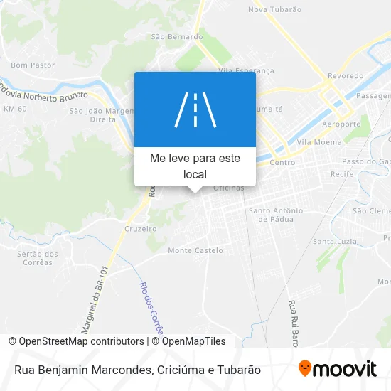 Rua Benjamin Marcondes mapa