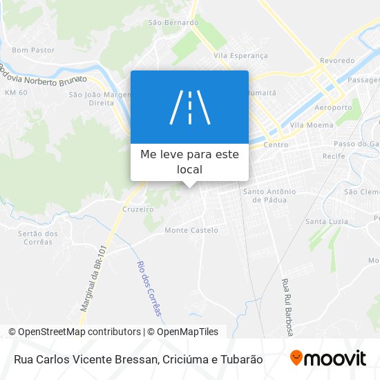 Rua Carlos Vicente Bressan mapa