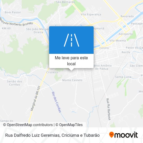 Rua Dalfredo Luiz Geremias mapa