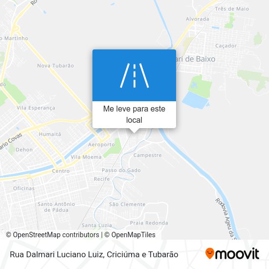 Rua Dalmari Luciano Luiz mapa