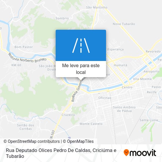 Rua Deputado Olices Pedro De Caldas mapa