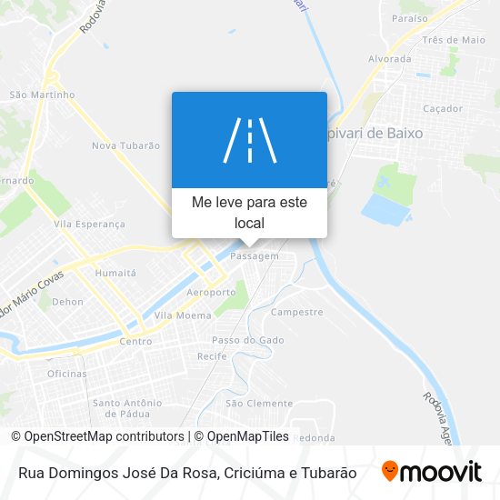 Rua Domingos José Da Rosa mapa