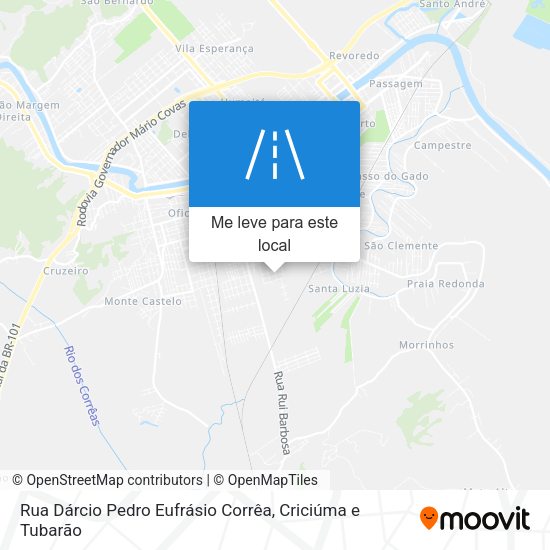 Rua Dárcio Pedro Eufrásio Corrêa mapa