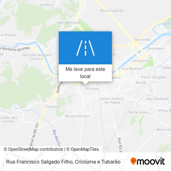 Rua Francisco Salgado Filho mapa