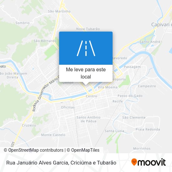 Rua Januário Alves Garcia mapa