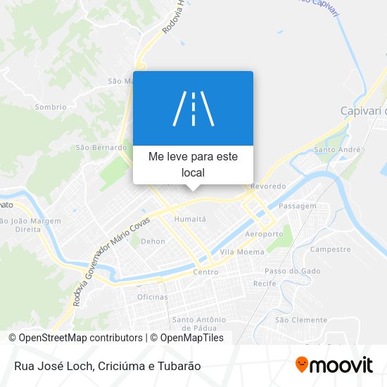 Rua José Loch mapa