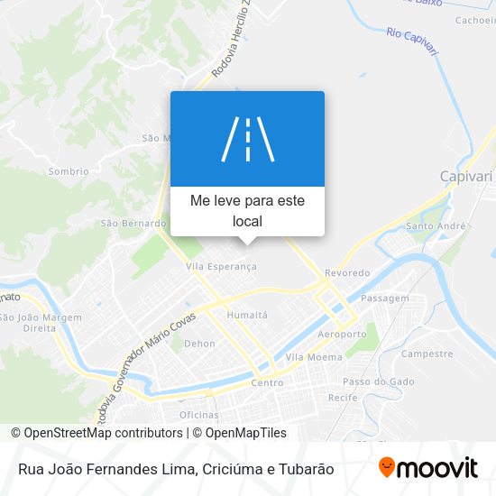 Rua João Fernandes Lima mapa