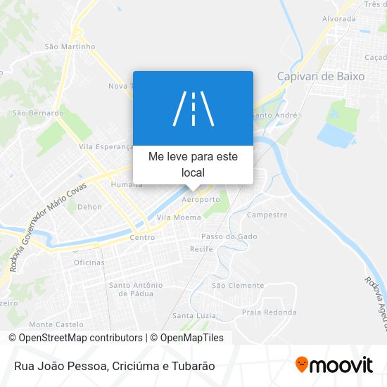 Rua João Pessoa mapa