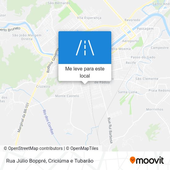 Rua Júlio Boppré mapa