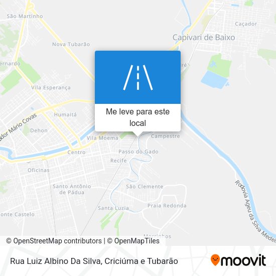 Rua Luiz Albino Da Silva mapa