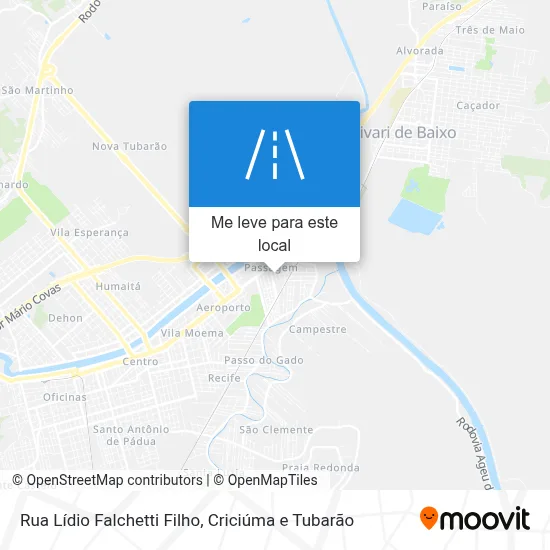 Rua Lídio Falchetti Filho mapa