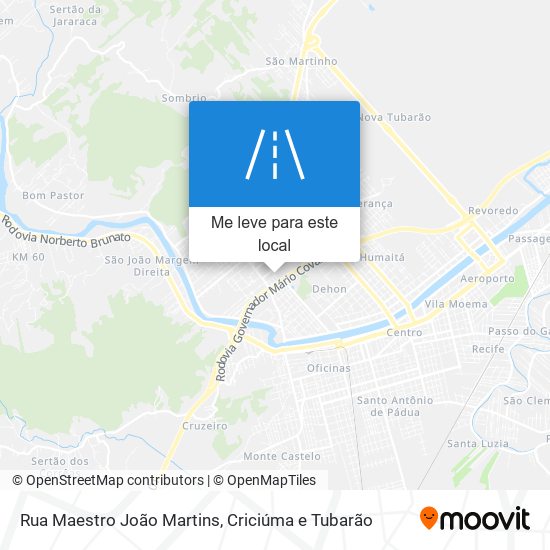 Rua Maestro João Martins mapa