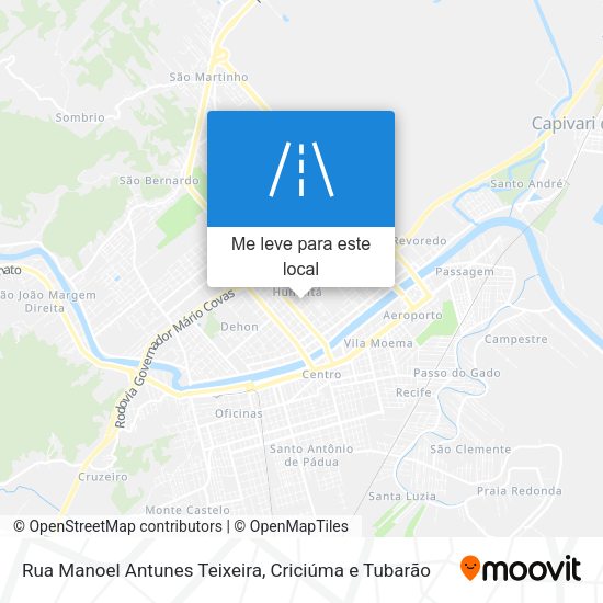Rua Manoel Antunes Teixeira mapa