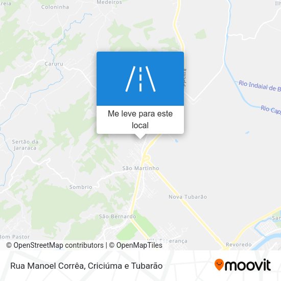 Rua Manoel Corrêa mapa