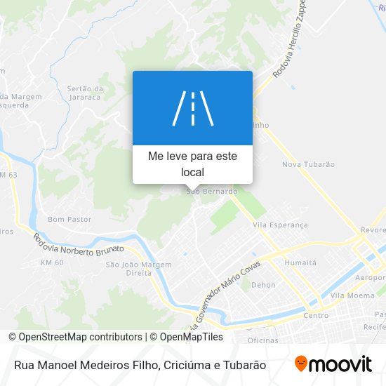 Rua Manoel Medeiros Filho mapa