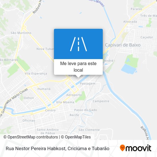 Rua Nestor Pereira Habkost mapa