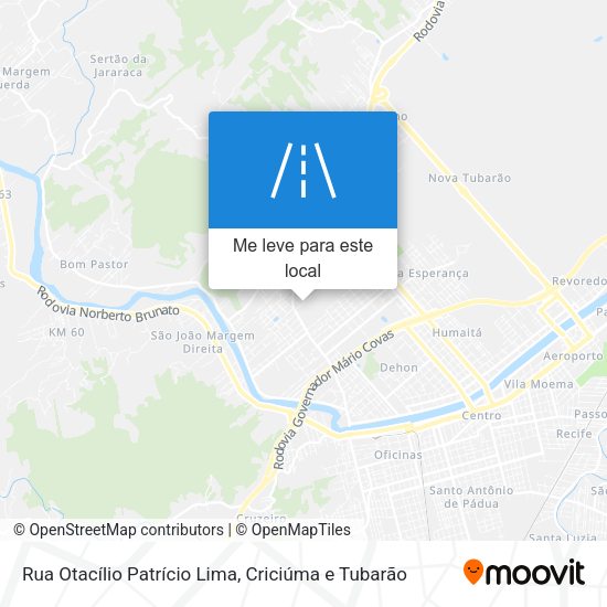 Rua Otacílio Patrício Lima mapa