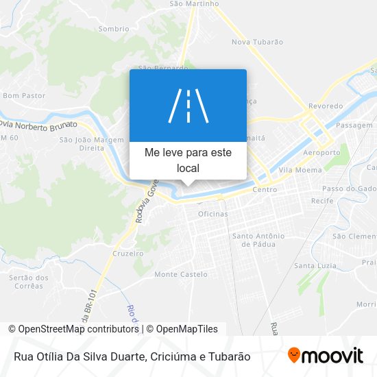 Rua Otília Da Silva Duarte mapa