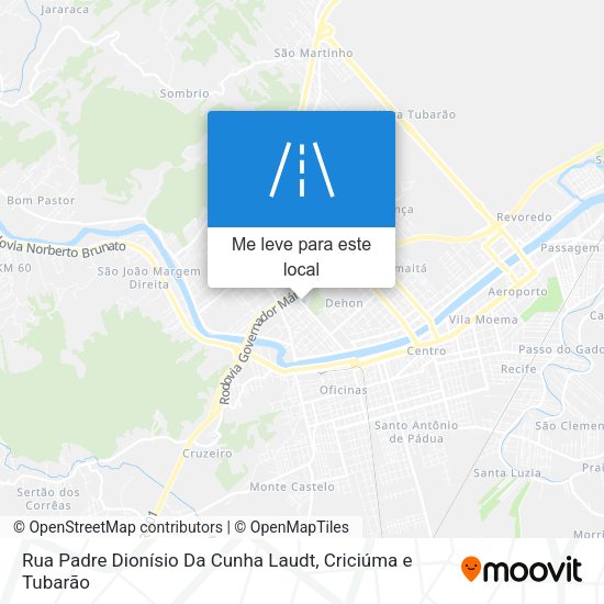 Rua Padre Dionísio Da Cunha Laudt mapa