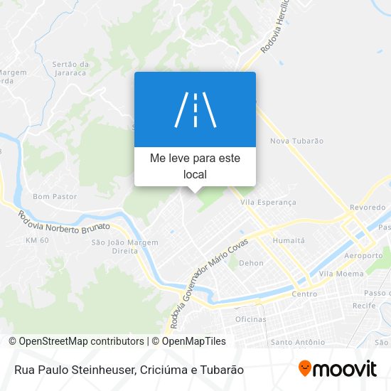 Rua Paulo Steinheuser mapa