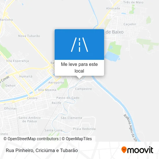 Rua Pinheiro mapa