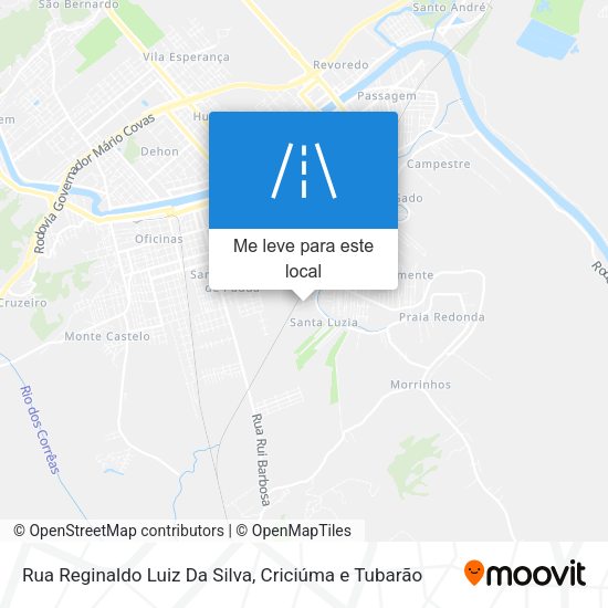 Rua Reginaldo Luiz Da Silva mapa