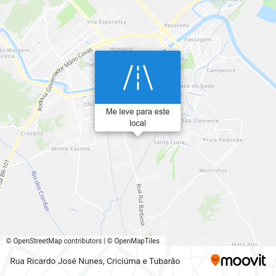Rua Ricardo José Nunes mapa