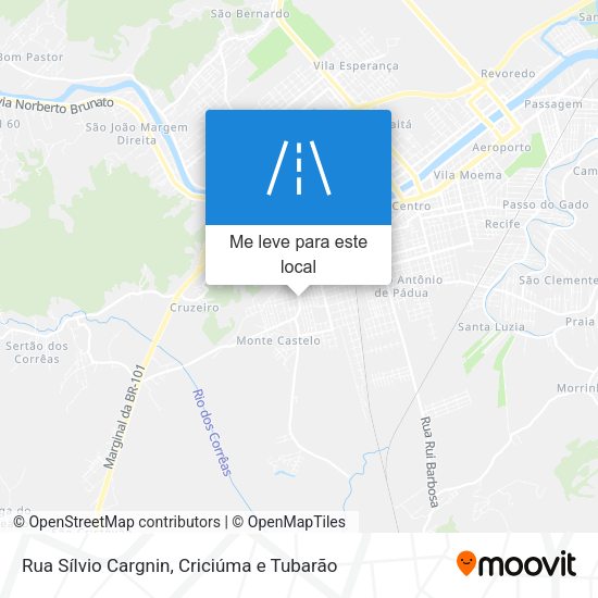 Rua Sílvio Cargnin mapa