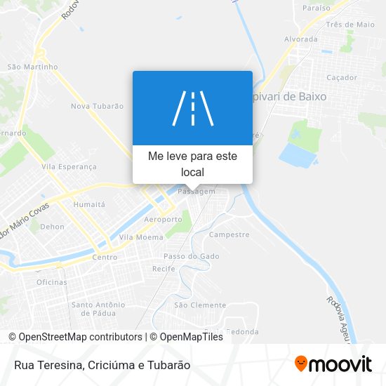 Rua Teresina mapa