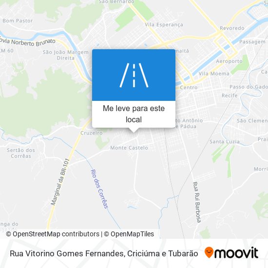 Rua Vitorino Gomes Fernandes mapa